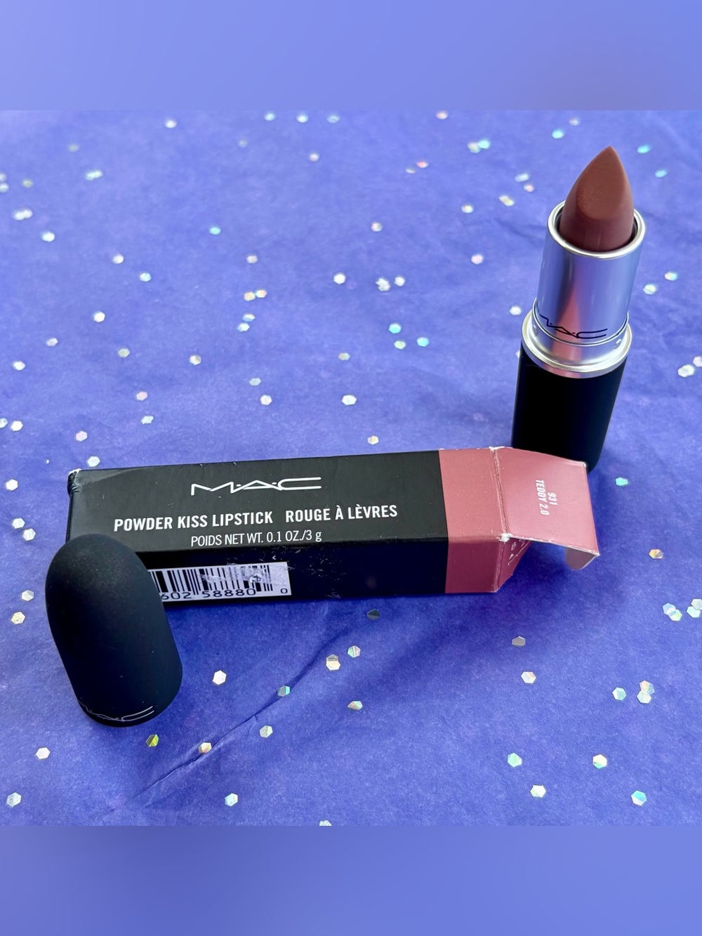 NIB MAC Cosmetics Powder Kiss Lipstick - Dusty Rose Pink